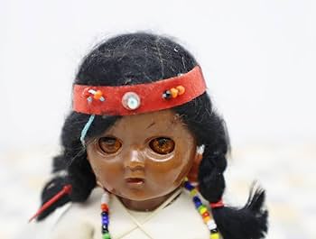 蝋人形　インディアン少女。 蝋人形 インディアン少女。